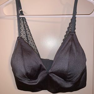 Silver lace bralette